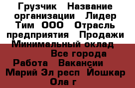 Грузчик › Название организации ­ Лидер Тим, ООО › Отрасль предприятия ­ Продажи › Минимальный оклад ­ 14 000 - Все города Работа » Вакансии   . Марий Эл респ.,Йошкар-Ола г.